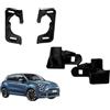RAEM RICAMBI AUTO Kit Ganci + Gommini Supporto Mensola Cappelliera Baule per 500X - Coppia Rinforzata - Compatibile, Non Originale