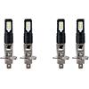 Agwuoetr 4PCS 6000K Super Bright White 6000LM DRL H1 LED Kit Lampadine per in Lega di Alluminio Nero Abbagliante