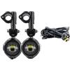 Njprmbq Faro Anteriore Fari Fendinebbia Universali Per Moto 40W 6000K Luci Ausiliarie A LED Faretti Fendinebbia Per BMW R1200GS F800GS K1600 Fari Anteriori Moto(Light Wire Relay)