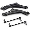 BESTPRICE ATP Set di bracci di controllo BESTPRICE - 2x braccio di controllo con giunto di sospensione anteriore, 2x asta di accoppiamento anteriore Compatibile con NISSAN JUKE (F15), LEAF (ZE0)
