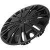 TOPPERFUN Copricerchi 15 Pollici per Auto, Coprimozzo Decorativo in Pp Nero, Installazione Facile, Protezione dal Sporco per Mozzo Ruota