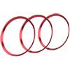 SAWILI Auto AC Air Vent Uscita Condizionata Anello di Copertura Trim, for Mazda MX5, for Mazda 2 CX3 MX-5 RF ND Anelli Esterni Accessori Auto Rivestimento bocchette aria auto(Outside Red)