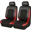TYGCP Auto Set Coprisedili per VW Golf 7 Variant/Golf Variant R R-Line Wagon,Anteriori e Posteriori Antiscivolo Traspirante Comfort Set Copri-Sedile Protezioni Accessori,Red-2seats