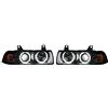 Eagle Eyes Faro proiettore LHD Angel Eyes CCFL nero E36 Coupe Cabrio 90-99