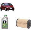 Generico Kit filtro olio + 5L olio Mobil 5W30 per Classe A W169 A150 A160 A170 A180 A200 benzina dal 2004 al 2012