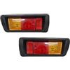 SCARXUSV Faro Posteriore Paraurti Riflettore Fendinebbia Freni Per Toyota Per Land Cruiser FJ90 Per Prado LC90(Left and Right 2x)