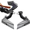 Vgvgaj 2 Pezzi Paramani Moto Paramani Per Moto In Alluminio Protezioni Antivento Per Paramani Protezioni Manubrio Per Parabrezza Accessori Moto Universale Per Manubrio