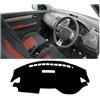 XEXJHQQ Copertura Cruscotto Auto Per Suzuki Per Swift Sport 2005-2010 Copertura Cruscotto Auto Evitare Pastiglie Luminose Tappeti Antiscivolo Accessori Interni Tappetino Copri Cruscotto(RHD Black Side)