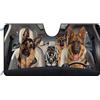 Generic Famiglia di Cani da Pastore Tedesco Parasole Auto Parabrezza Portabile Copri Parabrezza per Car Impermeabile Parasole per Auto Universale per SUV Camion Estate S