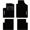 QUEMAR Tappetini Auto compatibili con 595 ABTH e 500 ABTH dal 2007/ Kit Tappeti Moquette e Gomma su Misura/Set 2 Anter.+ 2 Poster./Ricami e Colori Personalizzati (2 Ricami, Bordo Perla)