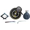 D'ANGELO 1988 Kit Ruotino di Scorta 17 Compatibile con Fiat 500x, Jeep Renegade con Cric Chiave e Sacca