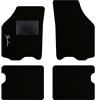 QUEMAR Tappetini Auto compatibili con Lancia Ypsilon 3 porte 2003-2011/ Kit Tappeti Moquette e Gomma su Misura (Set 2 Anteriori + 2 Poster.)/ Ricami e Colori Personalizzati (Bordo Nero, 1 Ricamo)