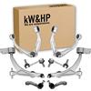 kW&HP KIT BRACCI BRACCETTI OSCILLANTI SOSPENSIONE ANTERIORE CON BIELLETTE E TESTINE PER 159/159 SPORTWAGON, 8 PEZZI (BRA812KW)