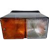 AMA Imel Fanale anteriore destro per trattore 12V: Fanale con luci di posizione e di direzione, Compatibile con diversi modelli di macchine agricole Ford