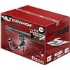 STEINHOF Nuovo gancio di traino estraibile verticale compatibile con Jep Wrangler JK 04.2007-2018 con 13-poli kit elettrico universale