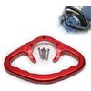 Homefurnishmall Bracciolo del passeggero del motociclo del serbatoio del gas, manopole manubrio per Yamaha FZ1 FZ6 R1 R6 accessori in alluminio (rosso)