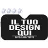 Xenorith Parasole auto Personalizzato il tuo con Foto text Copri Sole Auto parasole parabrezza Personalizzata la tua LOGO blocca i raggi UV e mantiene il veicolo fresco black 130cm x 70cm