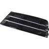 Riloer Griglia Fendinebbia Paraurti Auto, Copertura Griglia Fendinebbia Anteriore, Coperture Fendinebbia Cromo e Nero Compatibili con Audi A4 B9 2016-2018, Sinistra