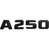 KARFRI Matt Black Black A 250 Auto Trunk Lettere posteriori parole Numero Badge Emblem Decal adesivo adatto for Mercedes Benz W176 a Classe A250