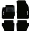 QUEMAR Tappetini Auto compatibili con Ford Fiesta MkVI 6 serie 2008-2017/Kit Tappeti Moquette e Gomma su Misura (Set 2 Anteriori + 2 Poster.)/Ricami e Colori Personalizzati (2 Ricami, Bordo Perla)