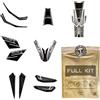 Resin Bike Kit Adesivi Moto Compatibile con Benelli TRK 502X 2020-2026 Metal. Protezioni Grip Moto Serbatoio Completa Antigraffio e Antiurto. Adesivi Resinati 3D Made in Italy