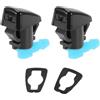TUCKBOLD Getto Lavavetri Per Jeep Grand Cherokee 2005 Resistente 2 Pezzi | Nero, Blu, ABS Plastica, Per Jeep Grand Cherokee 11-18, Per Jeep Commander 06-10, Per Dodge Nitro 07-11, No.68260443AA