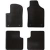 OFFICINE MILANO IL TUO STILE IN AUTO. 4 Tappetini in Moquette Nero Standard per FIAT 500 Compatibile con Modelli dal 2010, Fondo Antiscivolo con Battitacco in PVC - Alta Qualità - Made in Italy - OFFICINE MILANO