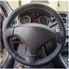 FGKDLDZCZM Coprivolante Per Fiat Per Scudo 2010 2011 2012 2013 2014 2015 2016 Coprivolante per auto in pelle antiscivolo Protezione per volante