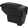 ZENVI Braccioli Compatible with Seat Ibiza Braccioli 6j 2008-2016 Console Centrale Organizer Immagazzinaggio Scatola Doppio Spazio Può essere come supporto gomiti