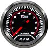 ETOPARS Universale Auto Tachimetro Manometro 2 Pollici 52mm Tachimetro Misuratore 0-10000 RPM Tacho Puntatore Indicatore Calibro Bianco Luce velocità Strumenti Lente Tinta Fumo
