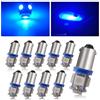 QasimLed Blu 24V BA9S 5SMD 5050 LED T4W 60LM Car Interior Dome Mappa RV luci targa (pacchetto di 10)