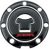 PochY Adesivi per Serbatoio Moto 3D in Fibra di Carbonio Tappo del Serbatoio Adesivo Rilievo Carro Armato Forcella Triple Tree Morsetto per Ho&nda CBR600RR CBR 600 RR 2003 2004