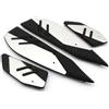 TTADINUDD Per XMAX300 X-MAX 300 2023 2024 2025 Pedane Per Moto In Lega Di Alluminio, Poggiapiedi Antiscivolo(Set - Silver)