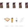 HOFFCAR Kit tagliando 4 FILTRI e 5L OLIO M compatibile con Mini III (F54,F55,F56,F57,F60) 1.5 Diesel 70kw Dal 2014