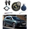 D'ANGELO 1988 Kit Ruotino di Scorta 16 compatibile con Seat Arona con Cric, Chiave, Guanti e Sacca 145/90r16
