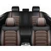 FUNEAER Coprisedili Auto per Dacia Spring,Coprisedili Anteriore Protezione Copri Sedile Auto con Sistema Airbag Attivo Marrone