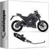MOTOTOPGUN scarico completo omologato open icon alluminio nero fondello carby compatibile con zontes zt125-u e5+ 2025 mototopgun 77505akn