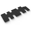 Gledring Tappetini in Gomma Compatibile con Fiat Talento 2016- / Renault Trafic 2014-2019 / Opel Vivaro 2014-2019 / Nissan NV300 2016- (Bus) (3a Fila) (Profilo G 2-Parti + Clip di Montaggio)