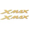 labelbike 2 Adesivi 3D Moto Scritte Xmax Compatibile con Yamaha