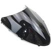 NOKRGQW Cupolino Del Motociclo Per Ducati 848 1098 1198 1098s 1198s Moto Double Bubble Parabrezza Parabrezza Schermo Deflettori Del Nero Trasparente Cupolino Parabrezza(Nero)