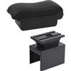 kjjukrhfs Poggia braccio Auto Per Hyundai Per I20 2021 2022 2023 2024 Bracciolo Auto Scatola Portaoggetti Interna Bracciolo console centrale(A Black line NO USB)