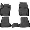 WALSER Tappetini in gomma per auto XTR su misura compatibile con Ford Focus III (Focus 3) 2010 - Oggi, Tappetini auto antiscivolo, protezione vano piedi