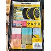 MAURER Calze da Neve per Auto Omologate, Taglia XL, Colore Nero/Giallo