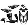 Generico Kit Carene Plastiche TNT 7 pezzi Compatibili con Aerox 50 2001-2012 MBK Nitro 1997-2004 nero non verniciato