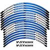JAYWIS Decalcomanie per cerchioni Moto 19 17 Adesivo Per Ruote Mozzo Cerchi Decal Nastro Riflettente Decorazione Modificata Per Suzuki V-Strom 250 SX Vstrom 1000 1050 XT DL 650 Adesivi per ruote ( Misurare