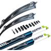 MOTOS Set di tergicristalli per Opel Zafira B A05 07.2005-08.2015 - Design all'avanguardia, Tergicristallo anteriore, Estremamente silenzioso, Durevole e resistente alle intemperie, Facile installazio