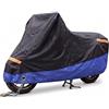 Auto Accessori Lupex - Telo Coprimoto Sagomato Antipioggia, Taglia 2XL 264 x 104 x 130 cm, Cover in Tessuto Oxford 210D, per scooter moto e bici