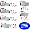 YM E-Bright EverBrightt 6-Pack blu 5730 24SMD pannello cupola luce Auto auto tronco lampadina Led 12V DC con T10 / BA9S / Festoon adattatori