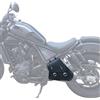 SPAAN Borsa moto laterale nera in pelle compatibile con Honda Rebel 1100 / CMX 1100 C Rebel, TI1778