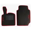 Carmats compatibile con tappetini Smart fortwo (450-451) in moquette con battitacco in gomma e bordino rosso antiscivolo